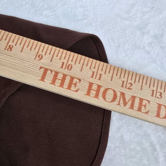 Universal Standard Lyons V-Neck Midi Dress Brown Size S (14-16) Stretch Sheath - Picture 7 of 12